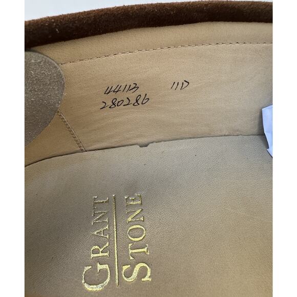 Grant Stone Traveler Penny Loafer Bourbon Suede Men’s Size 11D - Picture 10 of 16